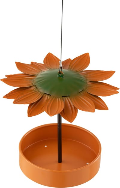 J-Line vogelhuisje - metaal - oranje