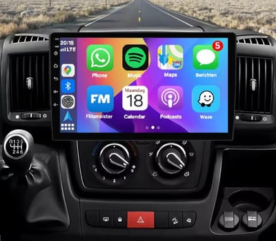 Autoradio 2/32GB met Carplay en Android auto | Geschikt voor Fiat Ducato, Peugeot Boxer, Citroen Jumper 2005-2021 | Radio scherm met Navigatie | 2005 2006 2007 2008 2009 2010 2011 2012 2013 2014 2015 2016 2017 2018 2019 2020 2021