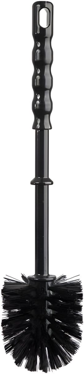 Toyma WC/Toiletborstel los - kunststof - zwart - D7,5 x H35 cm - badkamer accessoires