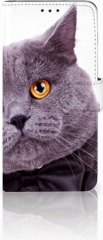 Samsung Galaxy S10 Plus Telefoonhoesje met Pasjes Kat