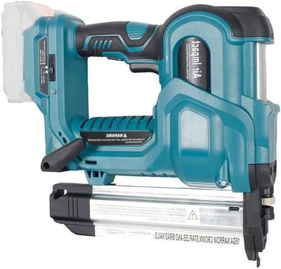 Elektrisch Nietpistool - Tacker Spijkerpistool - Klusprojecten Afmaken - Krachtige Koperdraadmotor - 200+200 Nagels - Blauw