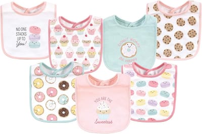 Zachte Katoenen Slabbers voor Baby's Jongens en Meisjes - Roze