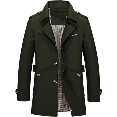 Automne/printemps Trench-coat Homme Vestes Décontracté Vêtements d'extérieur Coupe-vent Vestes Manteaux XXXXL
