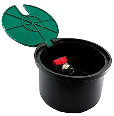 Ronde Bewateringsbak - Irrigatie Box - Tuin Irrigatie - Vochtafvoerend Metaal - Ø 18 cm Basis