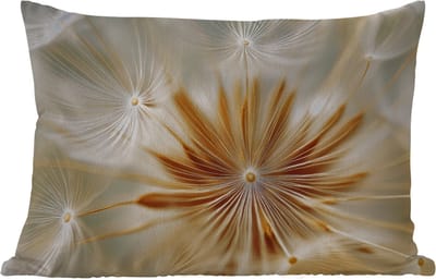 Buitenkussens - Tuin - Paardenbloem - Beige - Abstract - Modern - Natuur - 50x30 cm