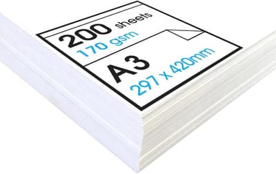 Zwaargewicht A3 Cartridge Papier voor Tekenen – Perfect voor Droge Media – 170gsm – 200 Vellen