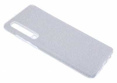 Ntech Hoesje Geschikt Voor Samsung Galaxy A70/A70s Glitter TPU Back Cover Hoesje - Zilver