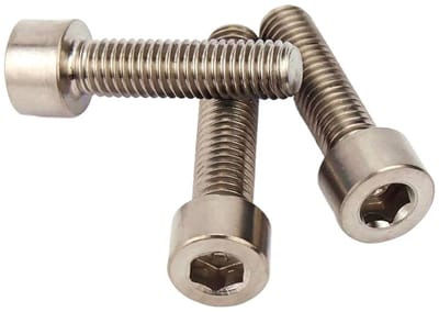 Titanium Schroeven - Zeskantbouten - Bevestigen van onderdelen - Puur titanium GR2 - M8x80 50 stuks - Zilverkleurig