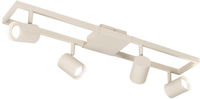 Lumidora Opbouwspot 75379 - MASON - 4 Lichts - GU10 - Beige - Zand - Metaal