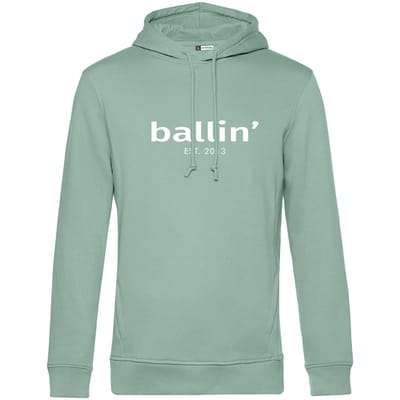 Heren Hoodies met Ballin Est. 2013 Basic Hoodie Print - Groen - Maat XXL