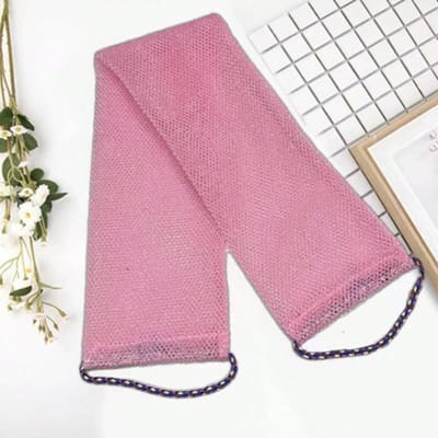 Gaas Rug Lange Net Bad Schrob Handdoek, Dubbelzijdig Voor Zachte, Ruwe, Effectieve Lichaamsscrub, Rugschrobber Voor Douchegebruik