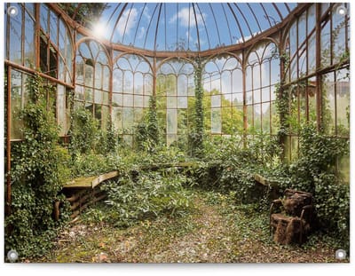 Tuinposter Tuinpaviljoen - 60 x 80 - Canvas - REINDERS
