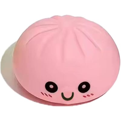 Realistische Gigantische Dumpling Knijpspeeltje met Bamboe Stoommandje Zachte TPR Deegbal Decompressie Fidget Speelgoed Creatief Grappig Cadeau