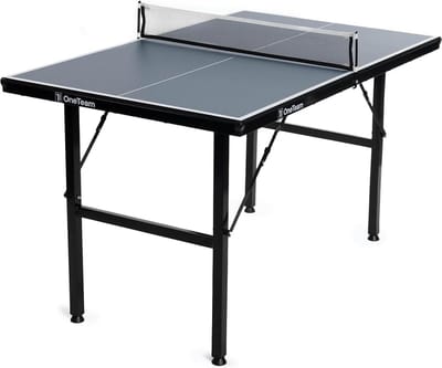 Inklapbare Tafeltennistafel Indoor met Net, Transportwielen en Opslagvakken