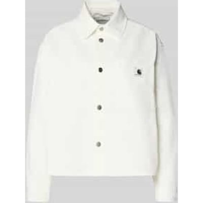 relaxed fit overhemdjack met labeldetail model 'Georgia'
