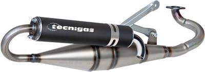 Uitlaat Tecnigas Next R Chroom (CE) GY6 / Kymco 50cc 4 Takt