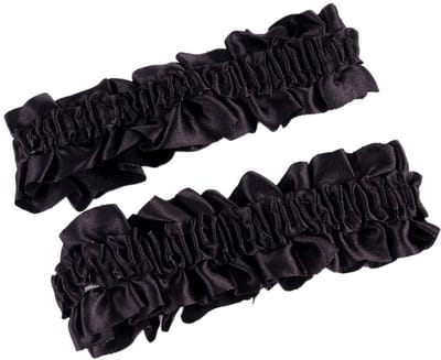 Dailygoods- Kousenband Set van 2 - Elastisch van Satijn/Kant - Bruiloft/Bruidssieraden - Sexy Kousenhouder - Eenheidsmaat - 14 Kleuren Beschikbaar - Jarretel