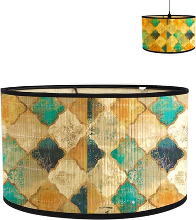 DnA® Lampenkap Voor Staande Lamp - Lampenkap 50 cm - Lampenkap - Ruitjespatroon - ‎30cm x 30cm x 20cm