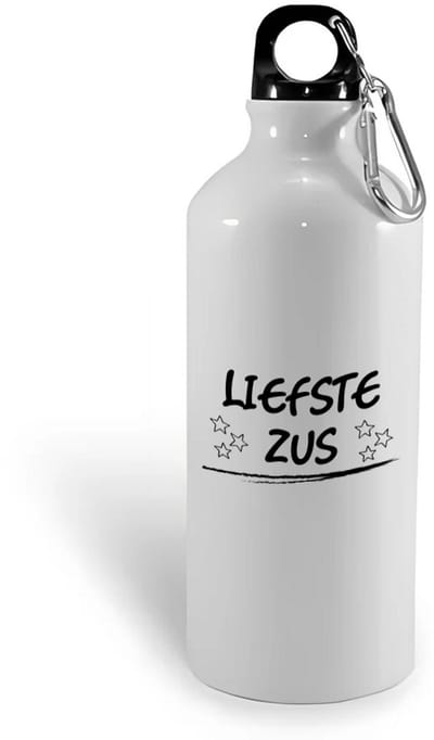 Hacebo® - Liefste zus waterfles - Zus - je zus - verjaardagscadeau - cadeau voor zus - gift - kado - water fles - 400ML