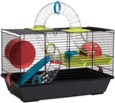 Lexium Hamsterkooi met Hamsterspeelgoed - Rattenkooi - Hamster Kooi - Hamster Huisje - Knaagdierhok - Knaagdierenkooi