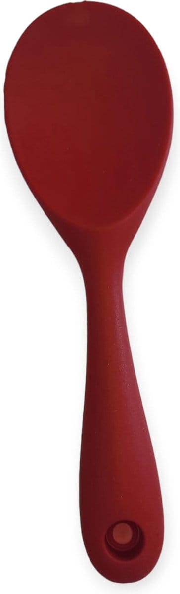 Doodadeals® Siliconen Rijstlepel - Rijst Opscheplepel - Rijstlepel Kunststof - Rood - 1 stuk