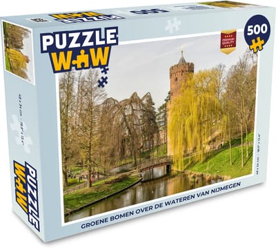 Puzzel Water - Boom - Nijmegen - Legpuzzel - Puzzel 500 stukjes