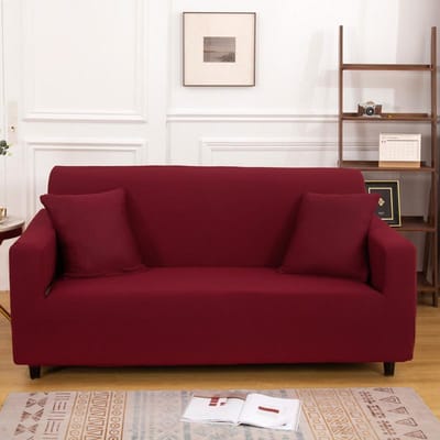 1/2/3/4 places canapé housse de canapé imperméable élastique coin canapé couvre L en forme de canapé housse de protection banc couverture mince tissu 1-Seat 90-140cm