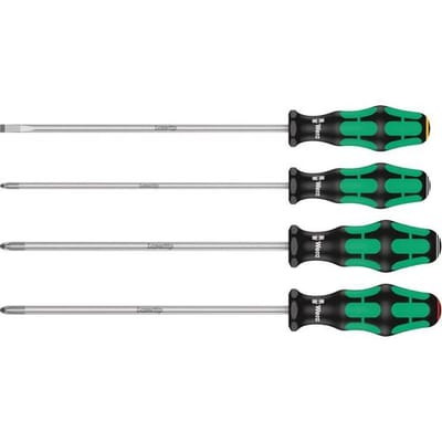 Wera 335/350/355/4 Schroevendraaierset 4-delig Pozidriv