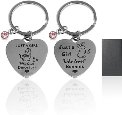 Cosensi - Dailygoods - Set van 2 Dieren-Sleutelhangers in Geschenkdoos