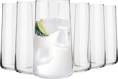 Krosno waterglazen longdrinkglazen drinkglazen | Set van 6 | 540 ML | Avant-Garde Collectie | Perfect voor thuis, restaurants en feestjes | Vaatwasmachine- en magnetronbestendig
