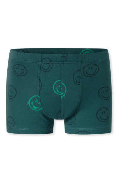 Shorts, set van 5, met streepjes en smiley, groen/blauw - 95/5 92