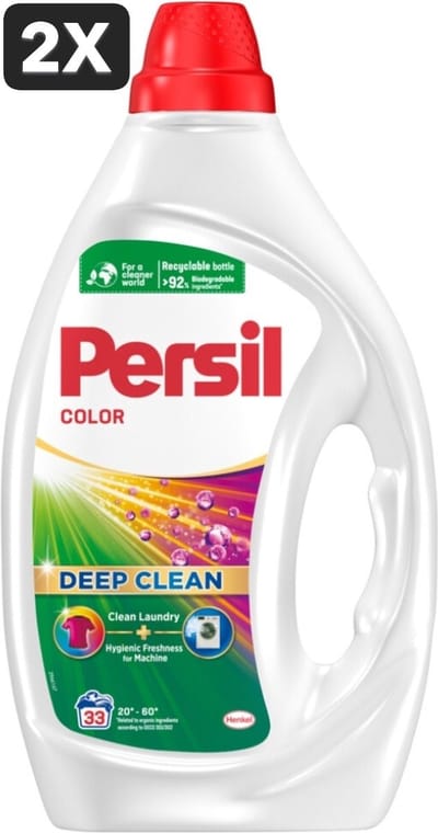 2 x Persil Color - Vloeibaar Wasmiddel - Gekleurde Was - 33 Wasbeurten