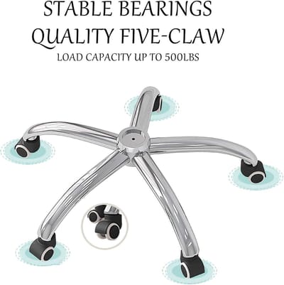 Executive Bureaustoel Ergonomisch – Hoge Rugleuning, Verstelbare Rugleuning & Zithoogte, 360° Draaibaar, PU Leder Gaming & Kantoor Stoel met Voetensteun, Heavy Duty 500 lbs Draagvermogen – Mobili Bella