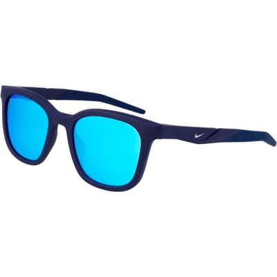 Nike Blauwe Ingespoten Zonnebril