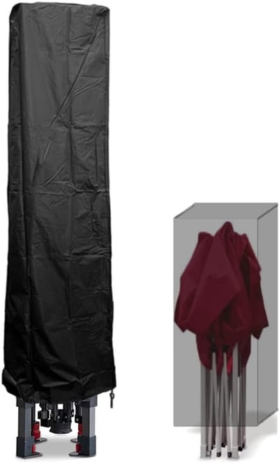 Luifel Tent Beschermhoes - Frame Cover - Outdoor Bescherming - Waterafstotend Materiaal - 20 Voet - Zwart