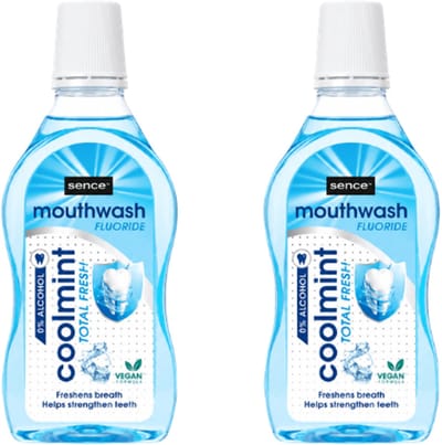 Sence Coolmint Total Fresh Mondwater - 2 x 500 ml