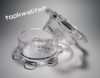 AFECTO TOPKWALITEIT SPECIALE SET PRIJS knoflookpers+knoflookpeller - Ook voor Kruiden en Noten - transparant | de allerbeste kwaliteit | Garlic Chef KnoflookPers - Knoflook hakker - inclusief Knoflookpeller -Knoflookschiller