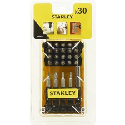 Stanley STA60525-XJ Serie - Schroefbit Set - 30 stuks - Magnetische Houder - Roestvrij Staal