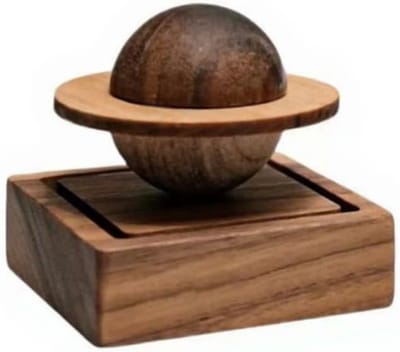 Geurend hout - Auto-luchtverfrisser - Aromadiffuser - Planet Design - Passieve etherische olieverspreider - Geschikt voor slaapkamers, auto's en kantoren - Houten decoratie - Woondecoratie (geurvrij)