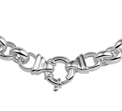 The Jewelry Collection Ketting Jasseron 11 mm - Zilver