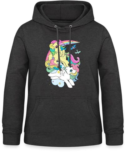 My Little Pony Retro Pony's Met Gekleurde Manen Hoodie Dames