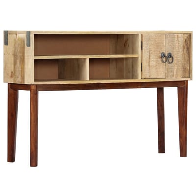 vidaXL - Wandtafel - 115x30x76 - cm - massief - ruw - mangohout