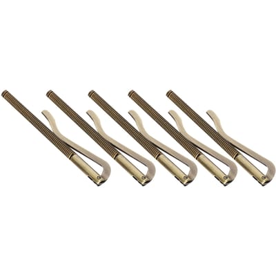 5 Stuks Geld Cash Clip Gegalvaniseerd Staal Hoge Hardheid Veer 85mm voor Leren Portemonnee Antiek brown