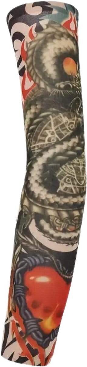 Nivard Tattoo Sleeve - Voor Volwassenen - Mouw - Tatoeage - Arm Warmer - Zonbescherming - UV Beschermend - 1 Paar