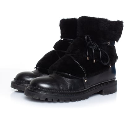 Bontversierde leren veterschoenen