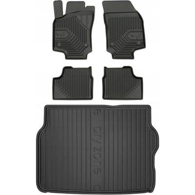 FROGUM 77 Set Automatten en Kofferbakmat - Geschikt voor OPEL ASTRA II G (1998-2009) - Hatchback - TPE Rubber - Zwart