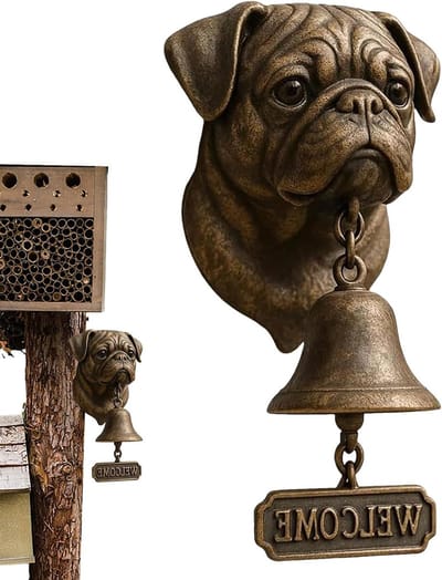Hond Deurbel - Huisdecoratie Bel - Entree Verfraaien - Hars Dierlijke Vorm - 1 Aantal - Brons