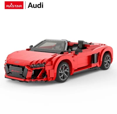 Rastar Audi R8 Spyder 1:14 - Bouwdoos 93800 - Rood - Licensed by Audi AG