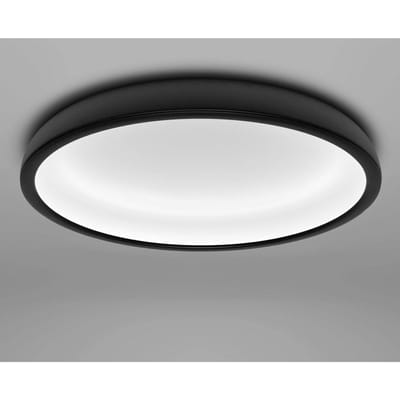 Stilnovo LED plafondlamp Reflexio, Ø 46 cm, zwart