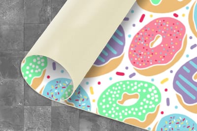 Keukenloper - Loper keuken - Donut - Patronen - Pastel - 120x60 cm - Keukenloper vinyl